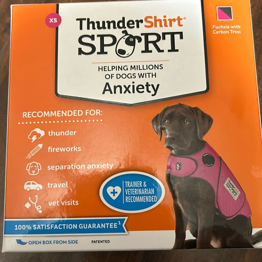 XS ThunderShirt Pink and Grey